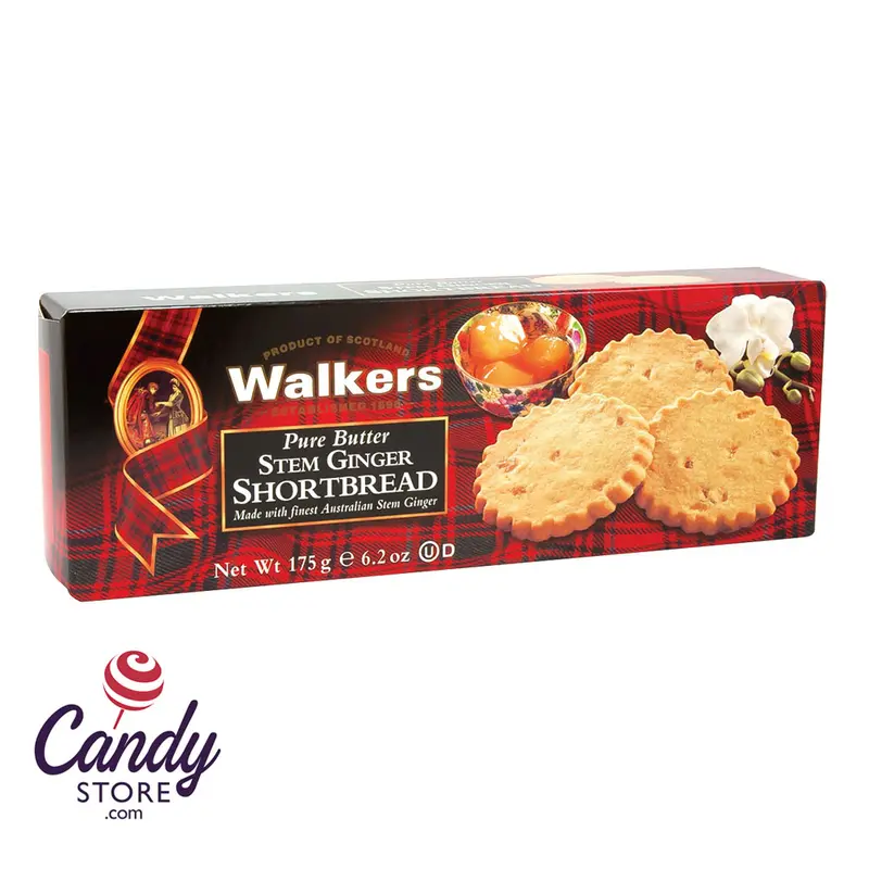 Walkers Shortbread Ginger Cookies 6.2oz Box - 12ct