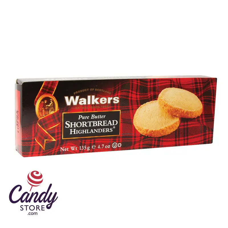 Walkers Shortbread Highlanders Cookies 4.7oz Box - 12ct