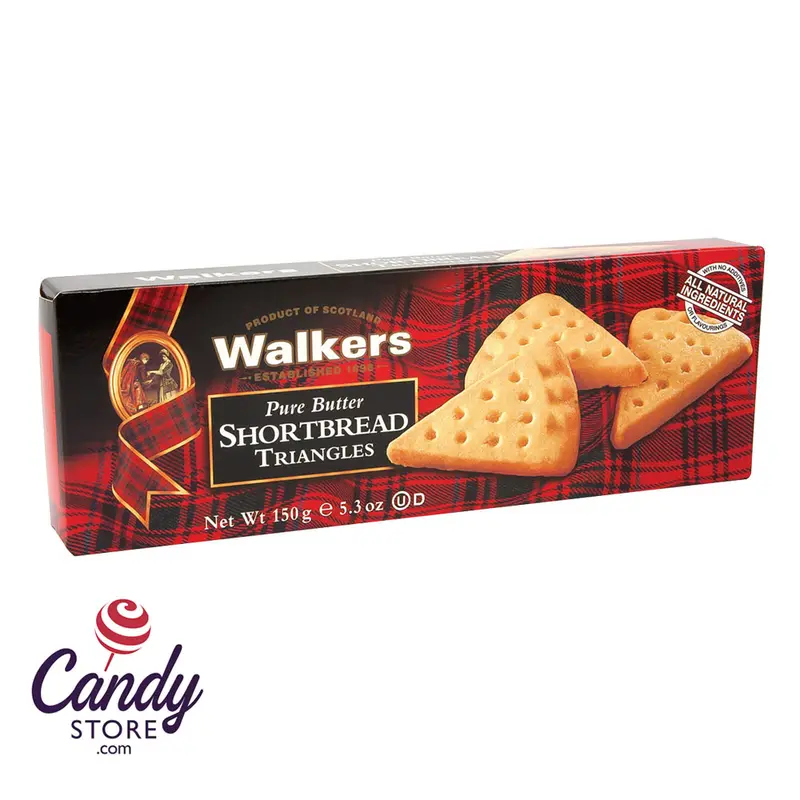 Walkers Shortbread Triangle Cookies 5.3oz Box - 12ct