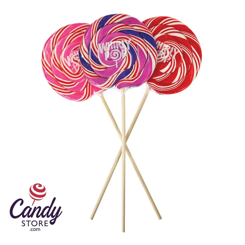 Whirly Pops Assorted Colors 5.25-Inch Lollipops - 36ct
