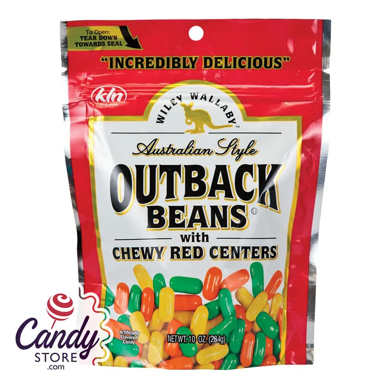 Wiley Wallaby Red Center Outback Beans 10oz Pouch - 10ct