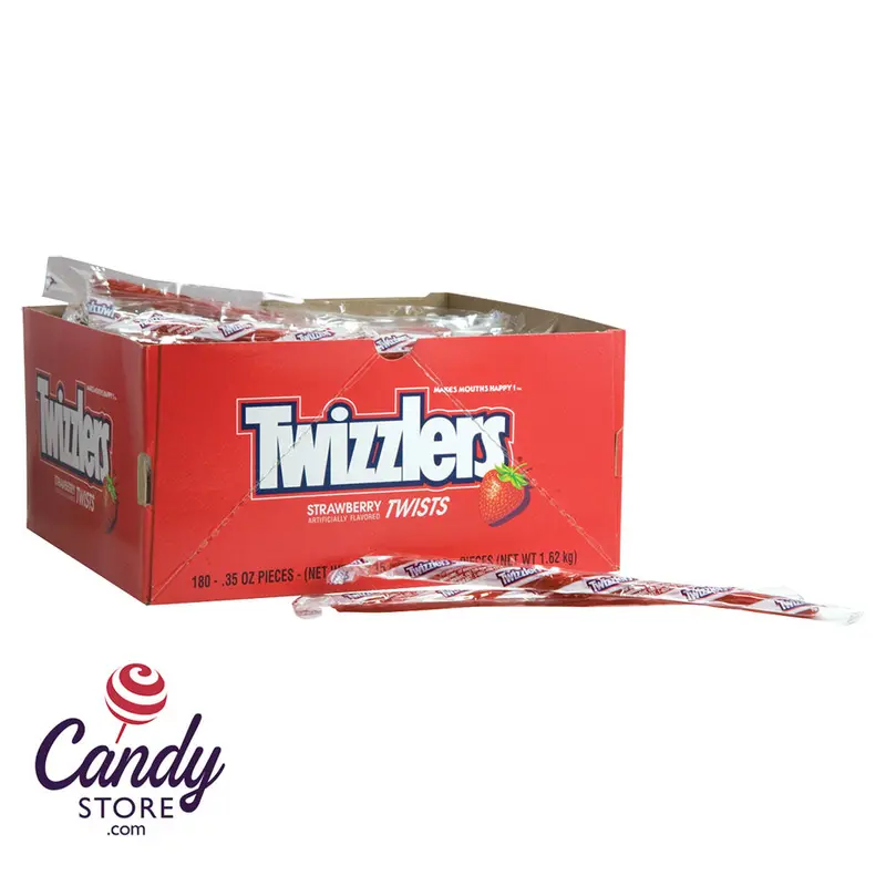 Twizzlers Strawberry Twists Wrapped 0.35oz - 180ct