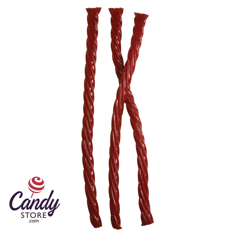 Unwrapped Twizzlers Strawberry Licorice - 5lb Bulk