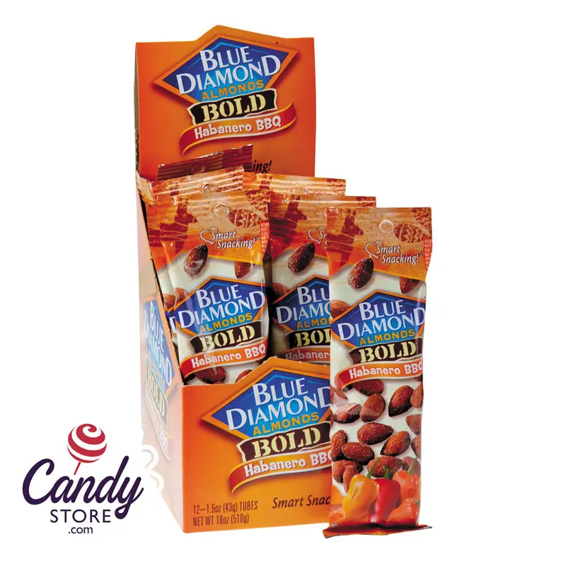 Blue Diamond Habanero Bbq Almonds 1.5oz Bag - 12ct