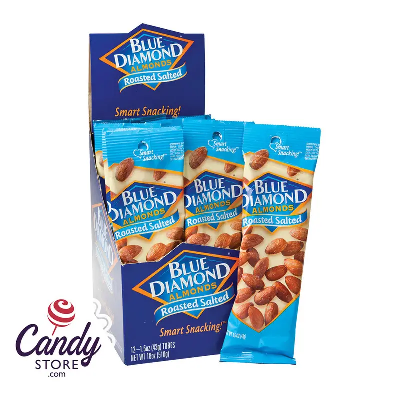 Blue Diamond Roasted And Salted Almonds 1.5oz Bag - 12ct