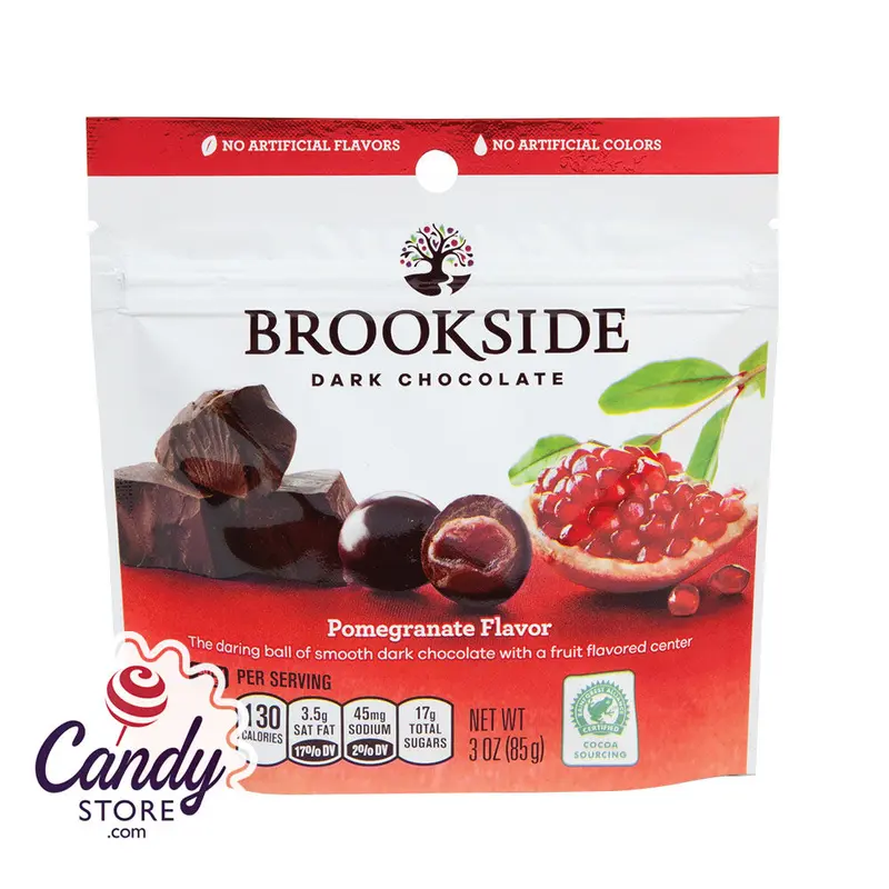 Brookside Dark Chocolate Pomegranate 3oz Pouch - 10ct