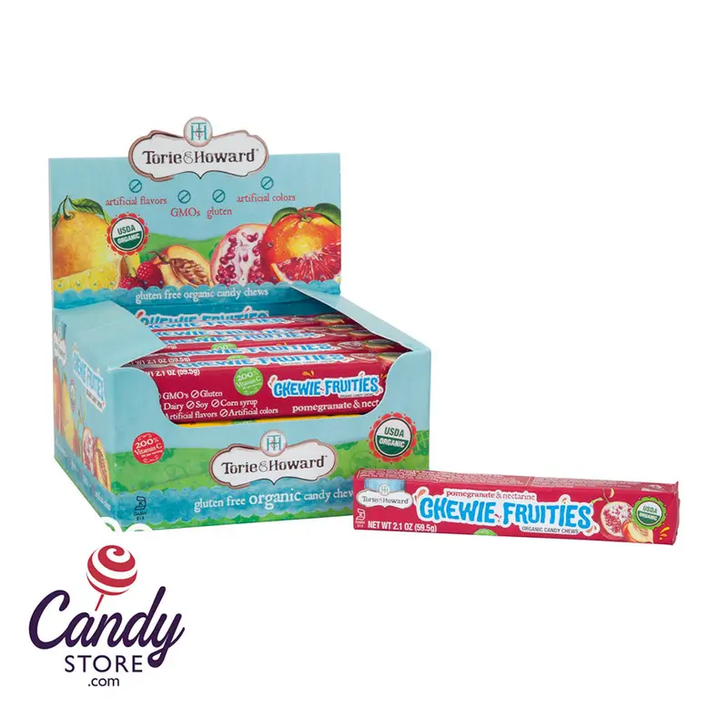 Torie & Howard Pomegranate & Nectarine Chewie Fruities Sticks - 18ct