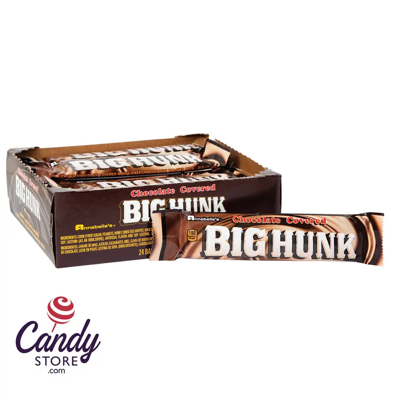 Big Hunk Chocolate-Covered Candy Bars - 24ct