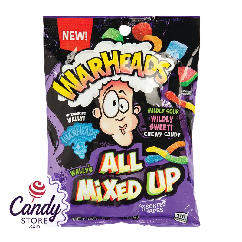 Warhead All Mixed Up Peg 5oz - 12ct