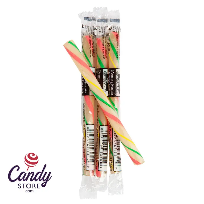 Tutti Frutti Thin Stick Candy Pennsylvania Dutch - 80ct
