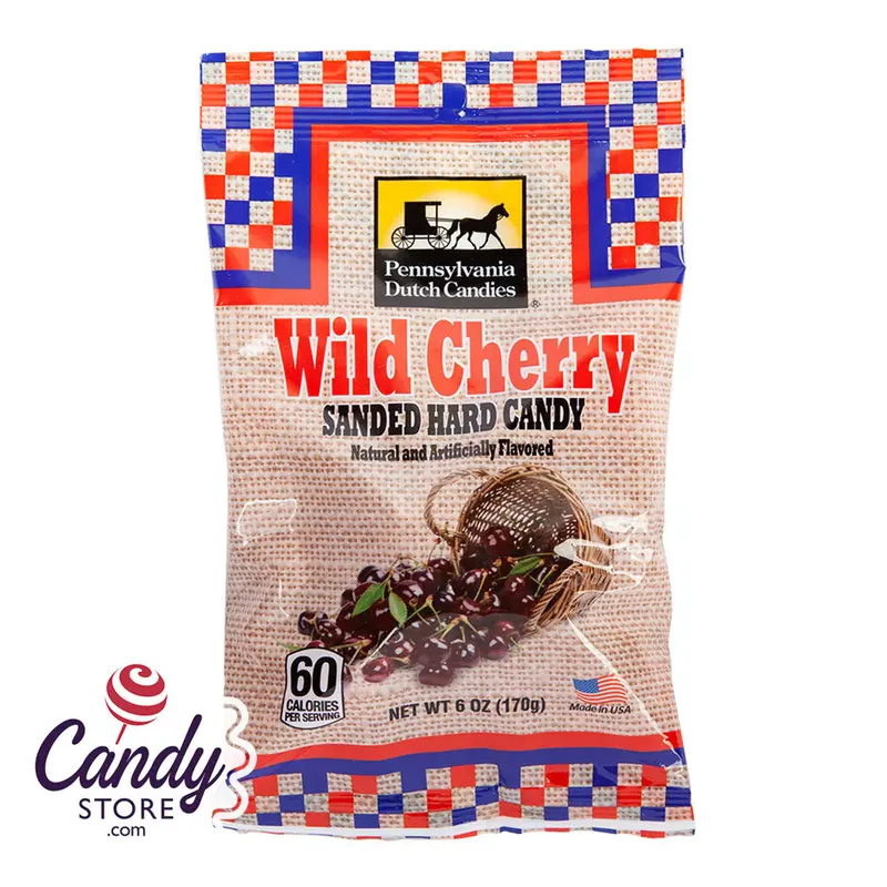 Wild Cherry Sanded Candy 6oz Pennsylvania Dutch - 36ct