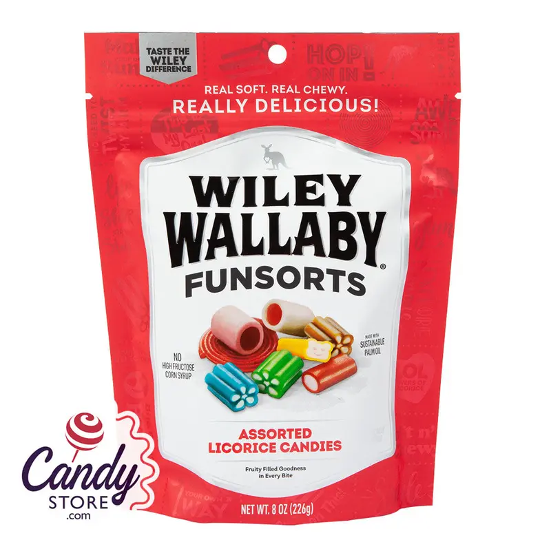 Wiley Wallaby Funsorts 8oz Peg Bags - 10ct