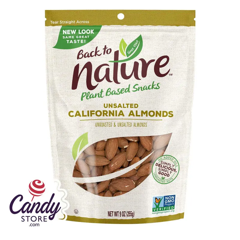 Back To Nature California Almonds 9oz Pouch - 9ct