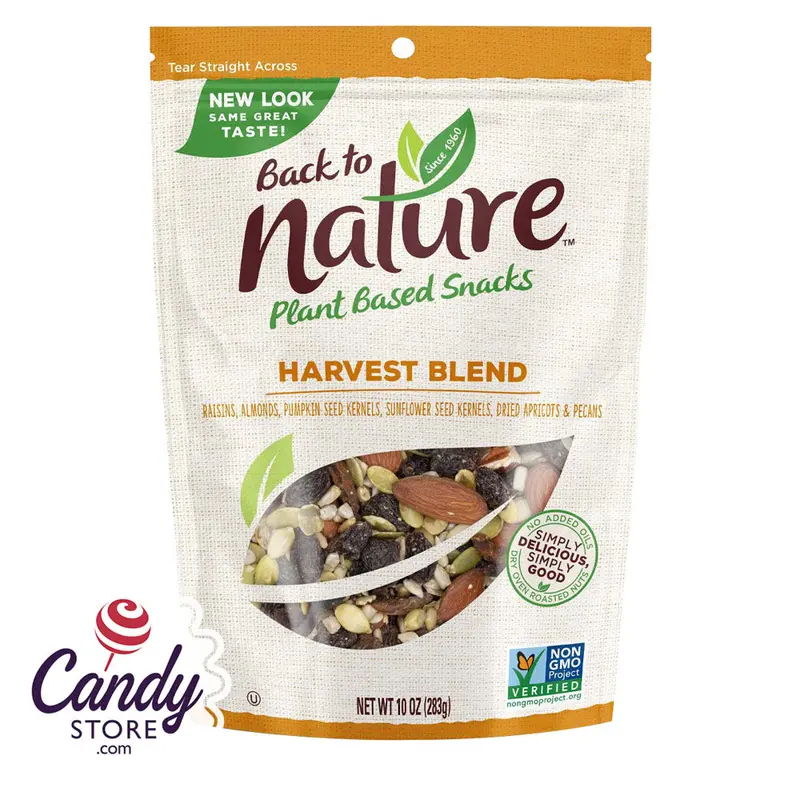 Back To Nature Harvest Blend Trail Mix 10oz Pouch - 9ct