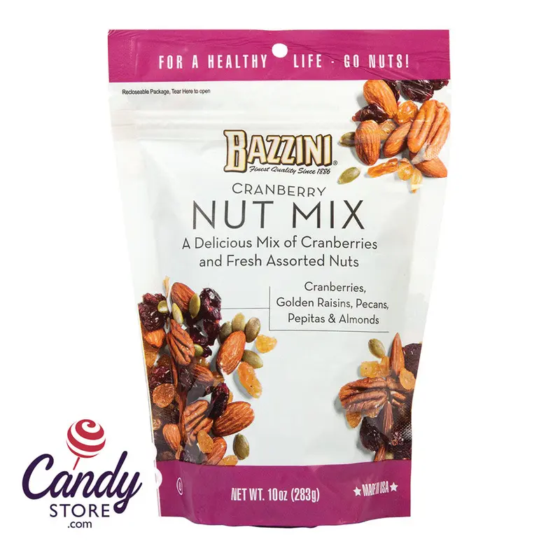 Bazzini Cranberry Nut Mix 10oz - 8ct