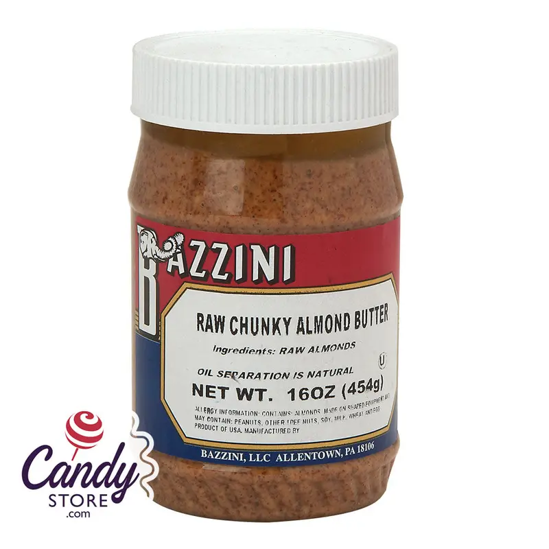 Bazzini Raw Chunky Almond Butter 16oz Jar - 1ct