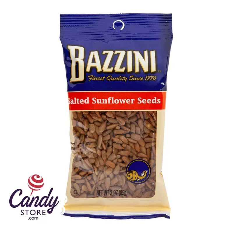 Bazzini Salted Sunflower Seeds 3oz Peg Bags - 12ct