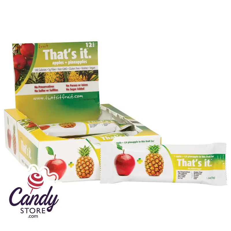 That's It Apple And Pineapple Fruit Bar 1.2oz - 12ct