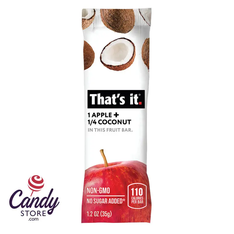 That's It Apple Coconut Fruit Bar 1.2oz - 12ct