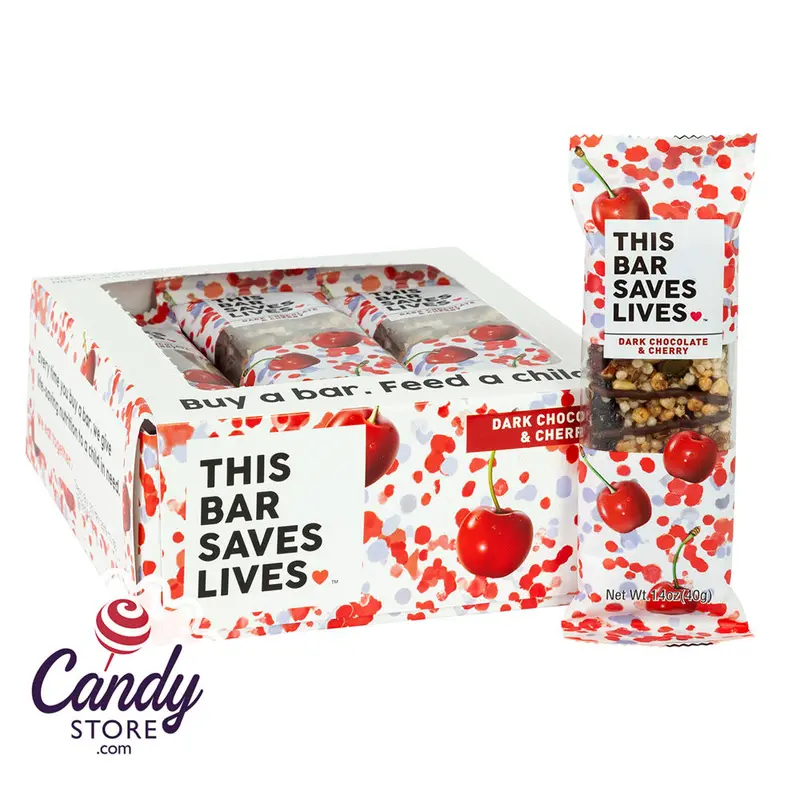 This Bar Saves Lives Dark Chocolate Cherry 1.4oz - 12ct
