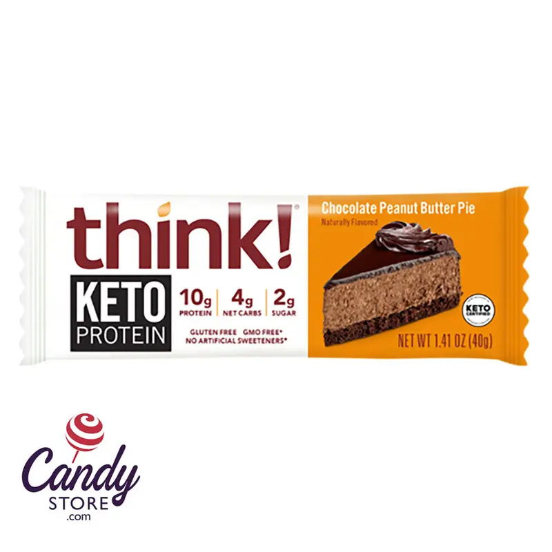 Think! Keto Protein Chocolate Peanut Butter Pie 1.41oz - 10ct