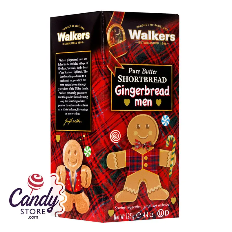 Walkers Shortbread Gingerbread Men Cookies 4.4oz Box - 12ct