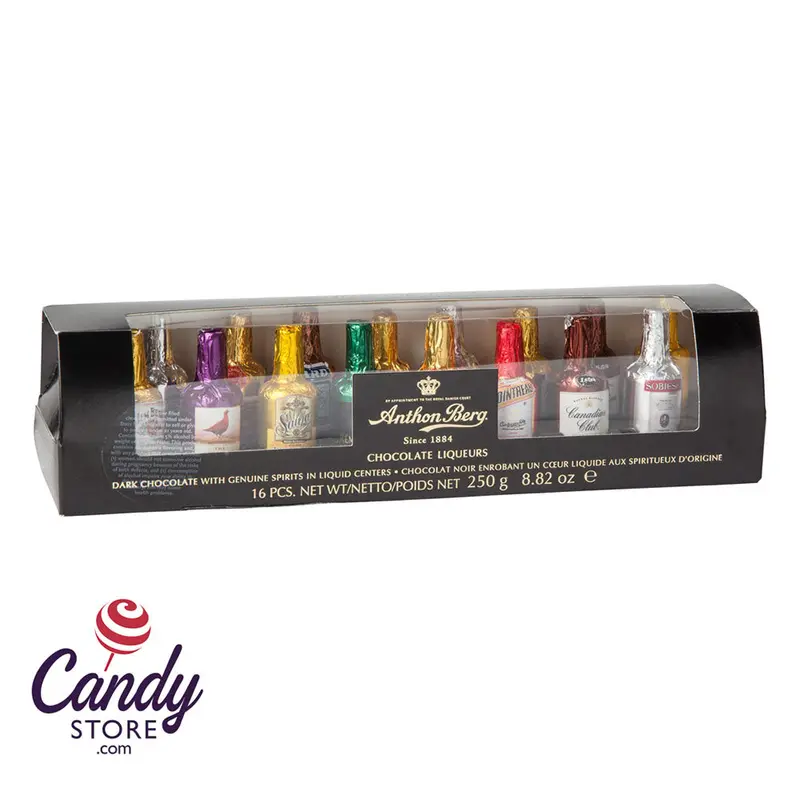 Anthon Berg Assorted Chocolate Liqueurs 16-Piece 8.8oz Box - 15ct