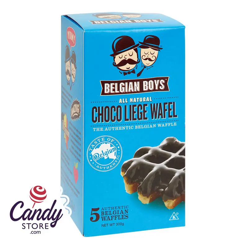 Belgian Boys Choco Liege Wafel 5ct Box 10.58oz - 12ct