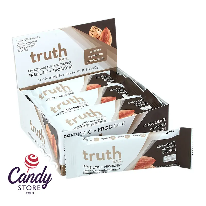 Truth Bars Chocolate Almond Crunch 1.76oz 12ct - 12ct
