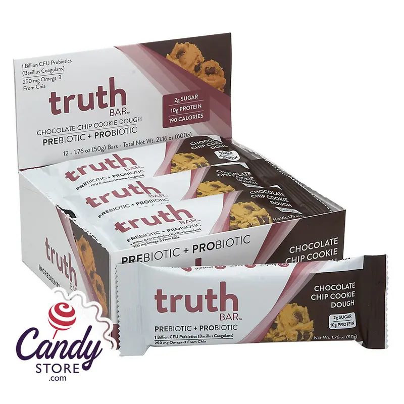 Truth Bars Chocolate Chip Cookie Dough 1.76oz 12ct - 12ct