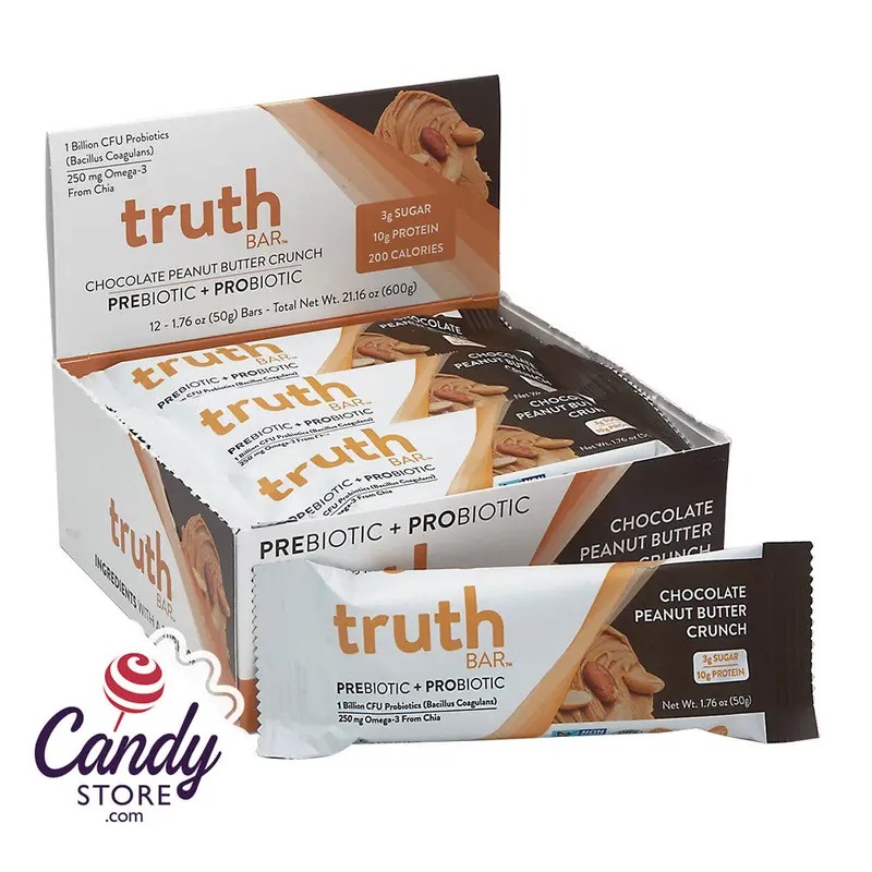 Truth Bars Chocolate Peanut Butter Crunch 1.76oz 12ct - 12ct