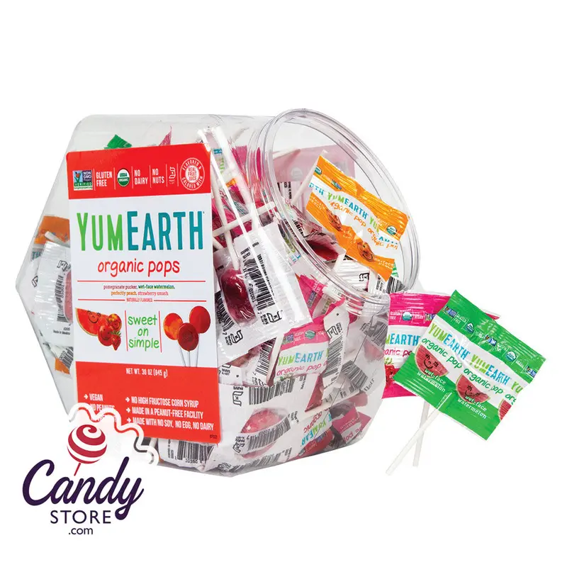 Yumearth Assorted Counter Bin Lolli 150ct 30oz - 1ct