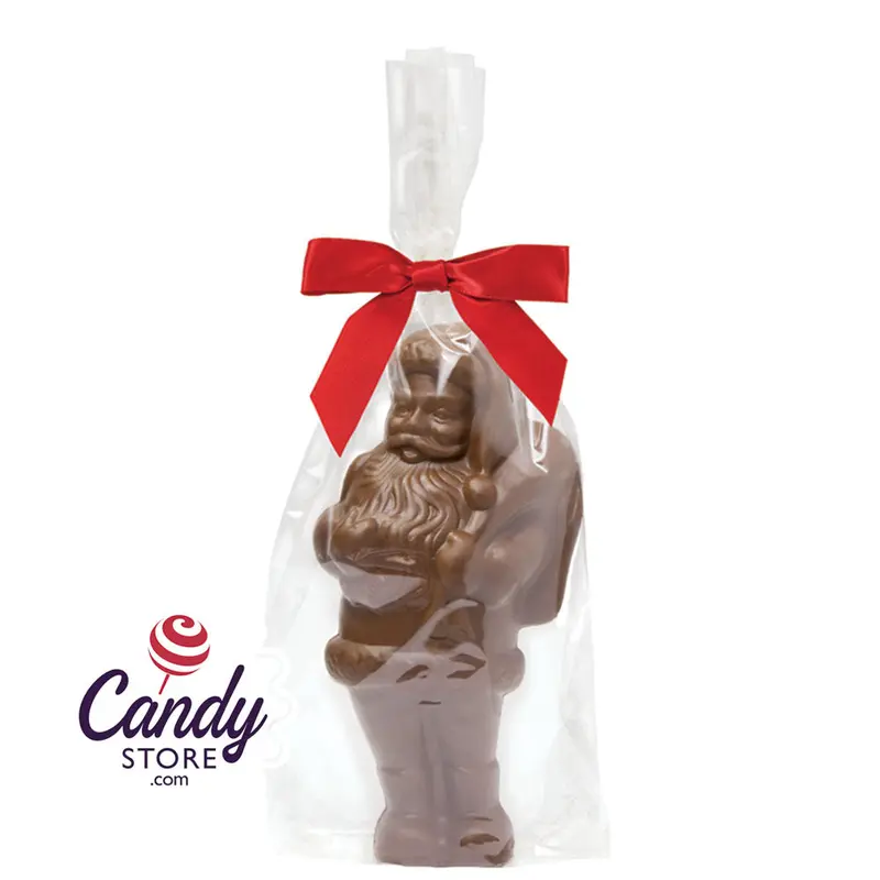 Belgian Milk Chocolate Santas - 12ct