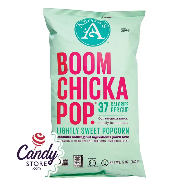 Angie's Boomchickapop Lightly Sweet Popcorn 5oz Bags - 12ct