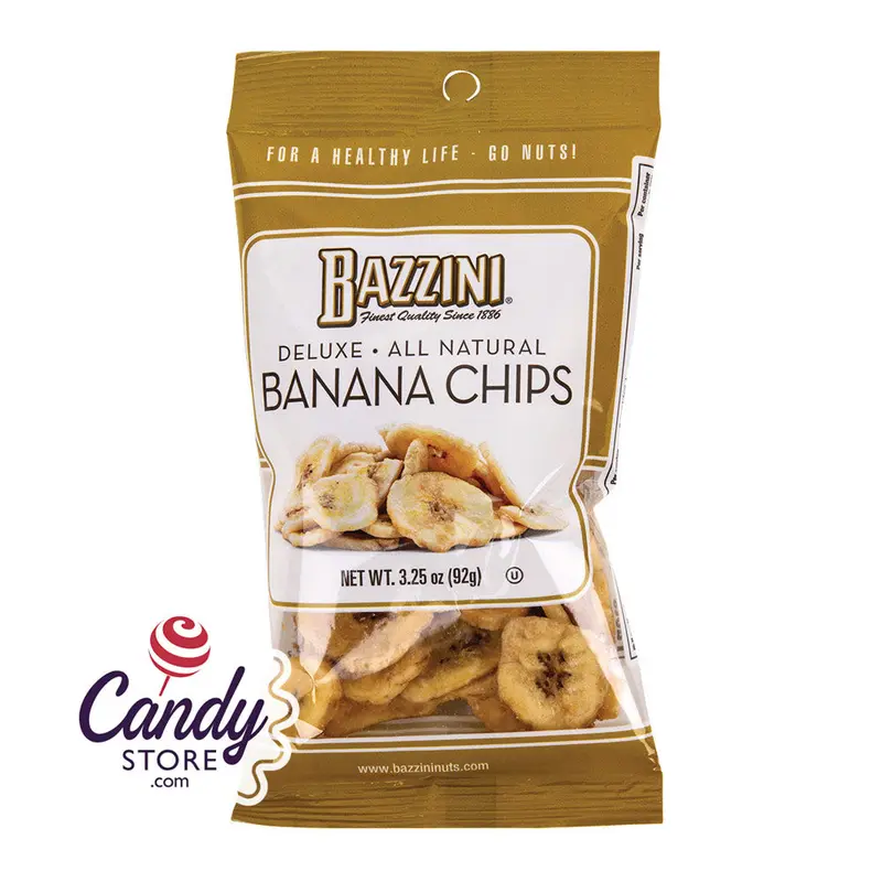 Bazzini Banana Chips 3.25oz Peg Bags - 12ct
