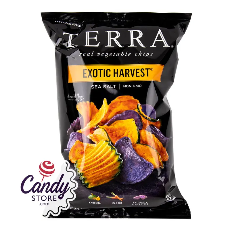 Terra Chips Exotic Harvest Sea Salt Chips 6oz Bags - 12ct