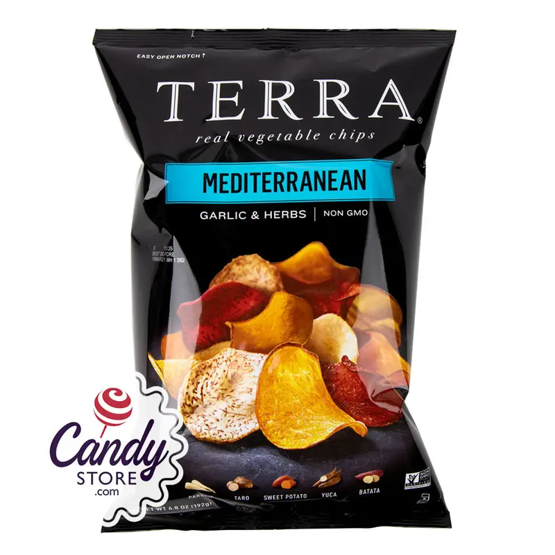 Terra Chips Exotic Mediterranean Chips 6.8oz Bags - 12ct