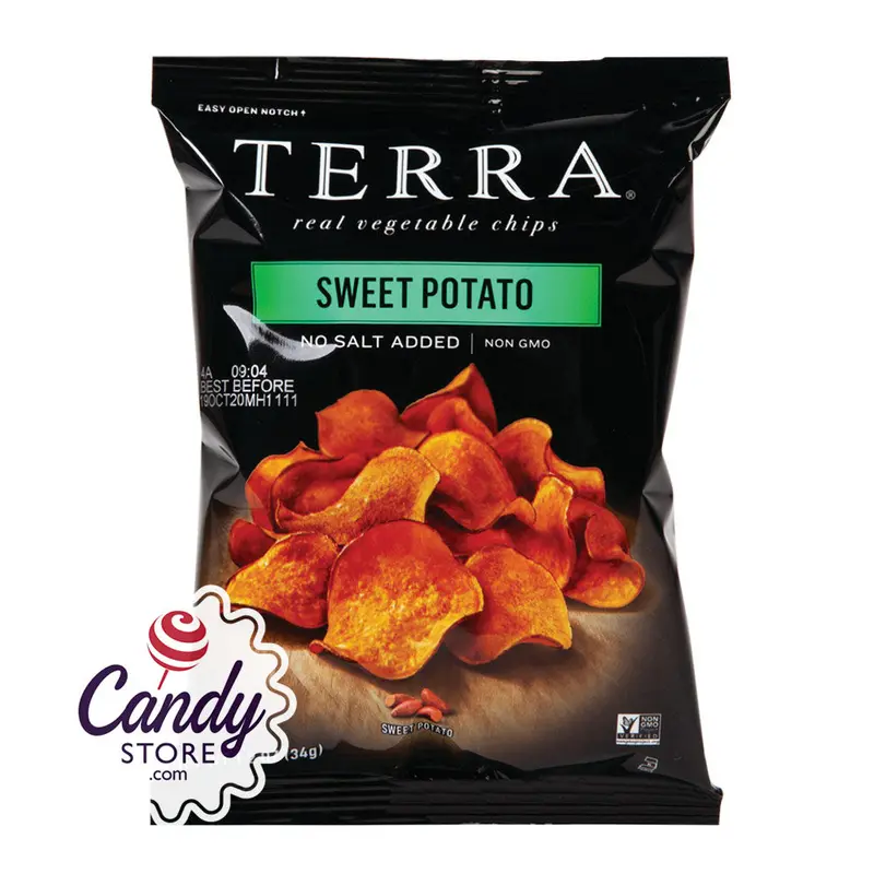 Terra Chips No Salt Sweet Potato 1.2oz Bags - 24ct