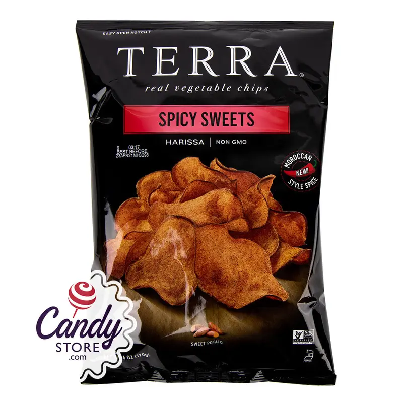 Terra Chips Spicy Sweets Chips 6oz Bags - 12ct