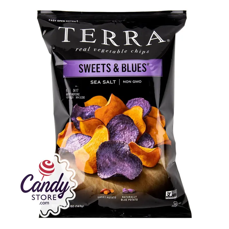 Terra Chips Sweets & Blues 5.75oz Bags - 12ct