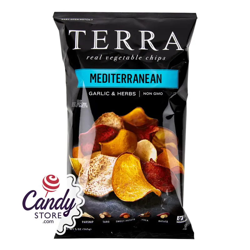 Terra Exotic Mediterranean Chips 5oz Bags - 12ct