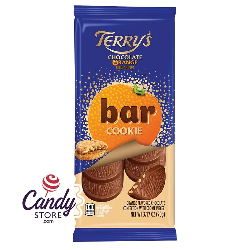 Terry's Chocolate Orange Milk Chocolate w Cookie Pieces Bars - 10ct