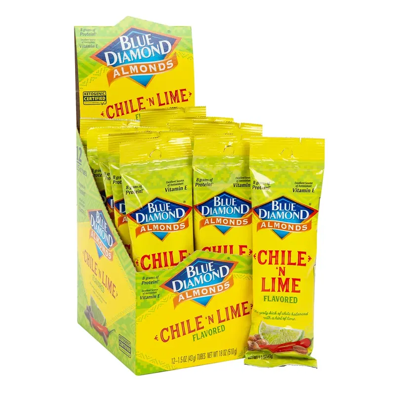 Blue Diamond Chile & Lime Almonds - 12ct Box
