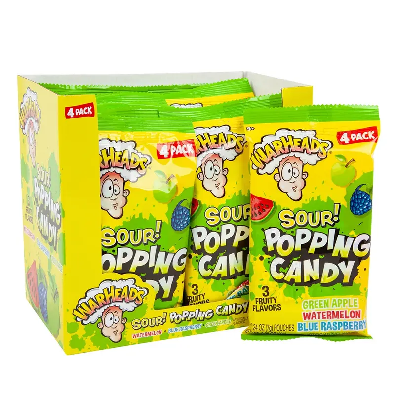 Warhead Sour Popping Candy - 12ct