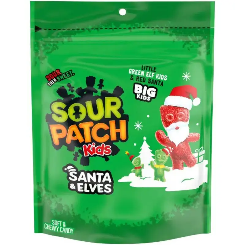 Sour Patch Kids Santa & Elves Bag