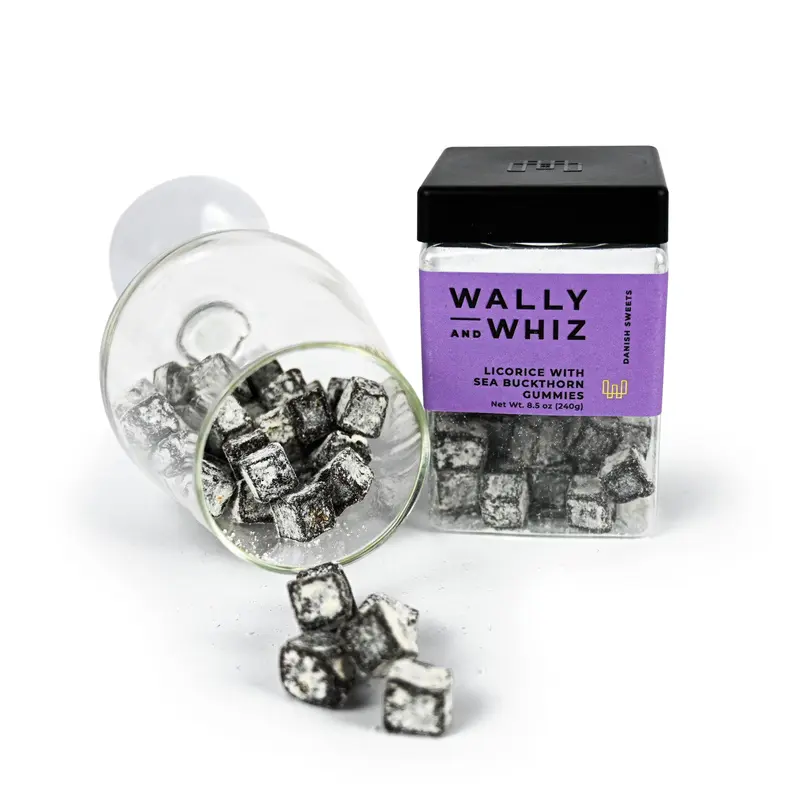 Wally and Whiz Liquorice with Sea Buckthorn Gummies