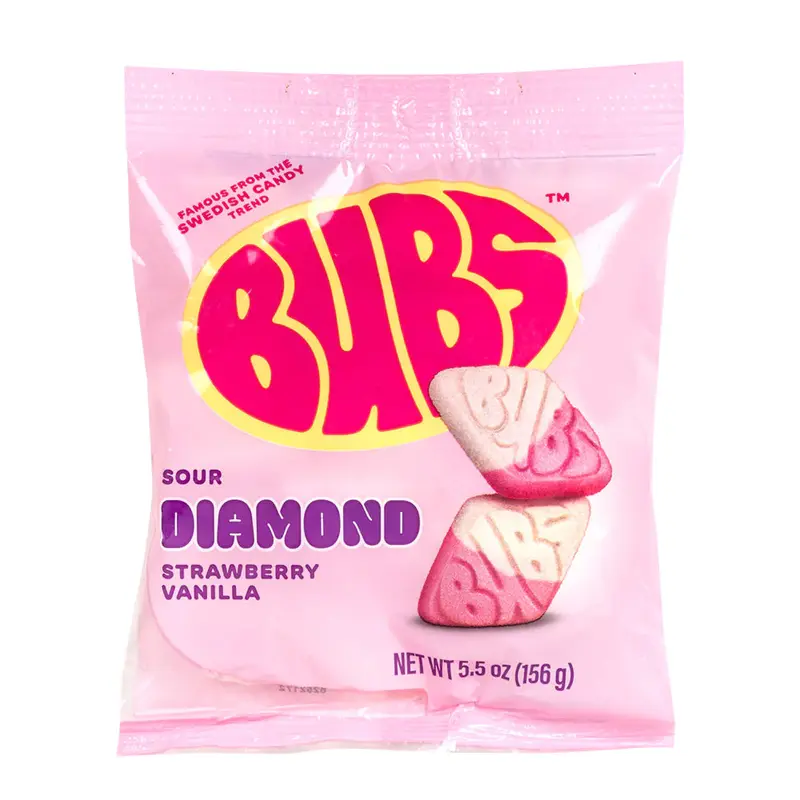 BUBS SOUR DIAMOND STRAWBERRY VANILLA