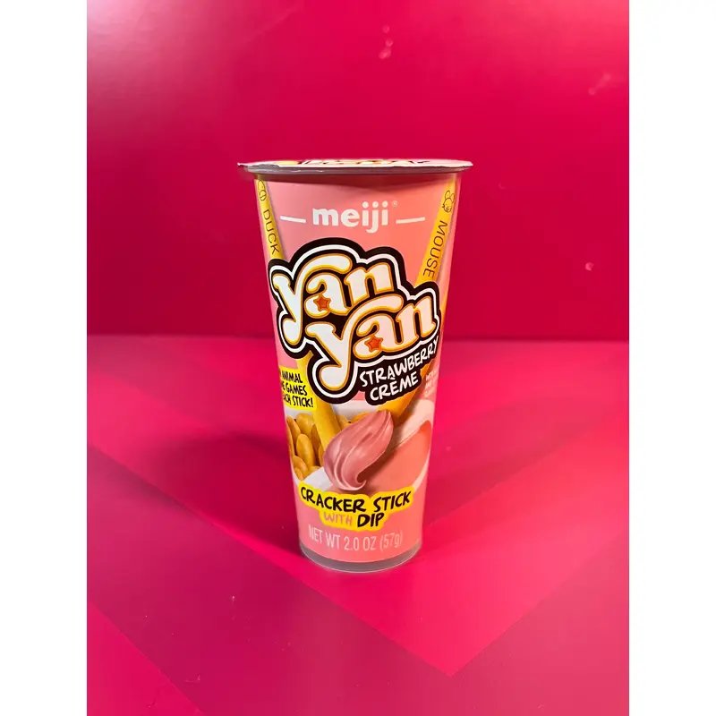 Yan Yan Strawberry Cream Cracker Sticks with Dip: A Berrylicious Snacking Adventure!