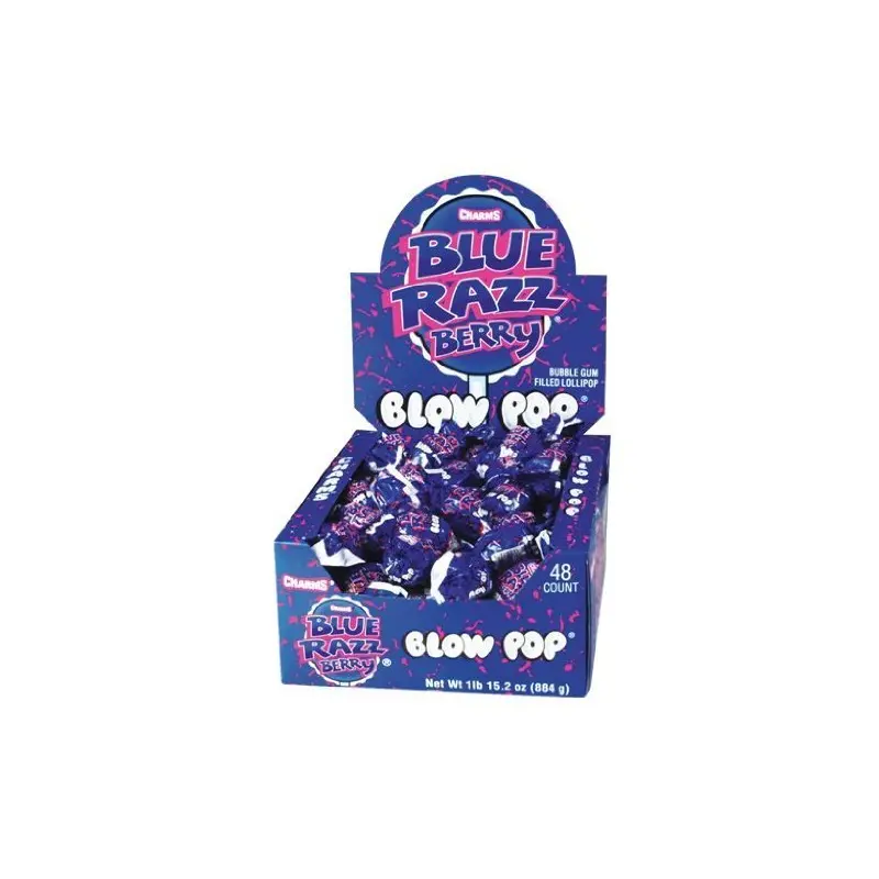 Charms Blow Pops Blue Raspberry 48 ct.