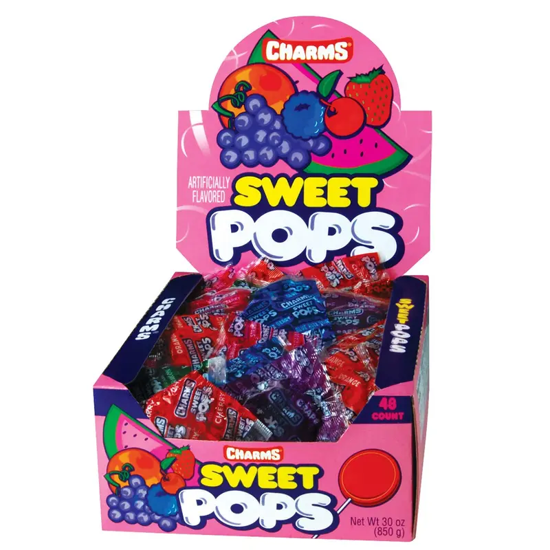 Charms Sweet Flat Pop 100ct